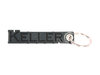 Schlüsselanhänger "Keller"; Leder-Metall; schwarz