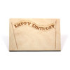 Postbrett "Happy Birthday"; Holz natur